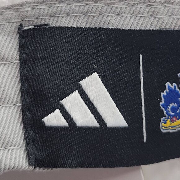 Kansas Jayhawks Adidas Mens Womens Slouch Trucker Hat Blue White Adjustable - Picture 11 of 14